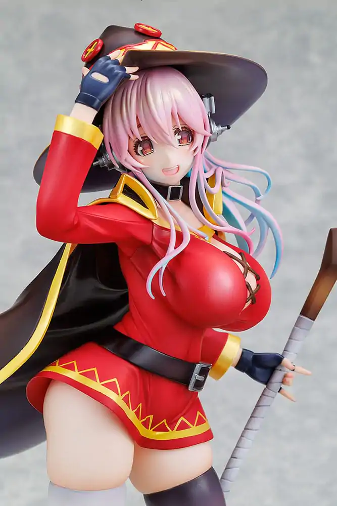 Super Sonico x Konosuba PVC soška 1/7 Super Sonico Megumin collaboration Ver. 25 cm produktová fotografia