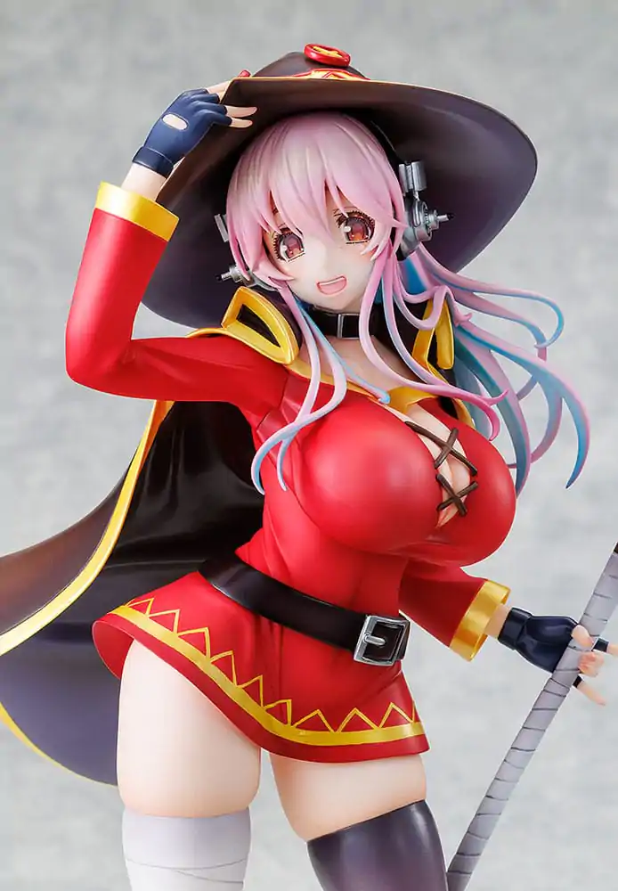 Super Sonico x Konosuba PVC soška 1/7 Super Sonico Megumin collaboration Ver. 25 cm produktová fotografia