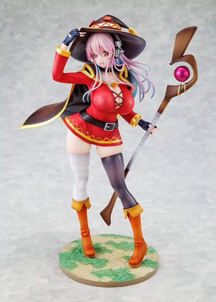Super Sonico x Konosuba PVC soška 1/7 Super Sonico Megumin collaboration Ver. 25 cm produktová fotografia