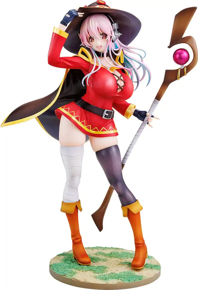 Super Sonico x Konosuba PVC soška 1/7 Super Sonico Megumin collaboration Ver. 25 cm produktová fotografia