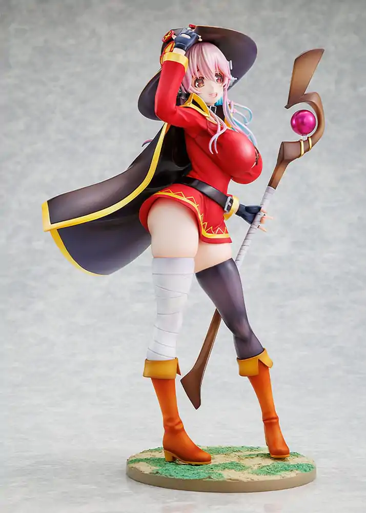 Super Sonico x Konosuba PVC soška 1/7 Super Sonico Megumin collaboration Ver. 25 cm produktová fotografia