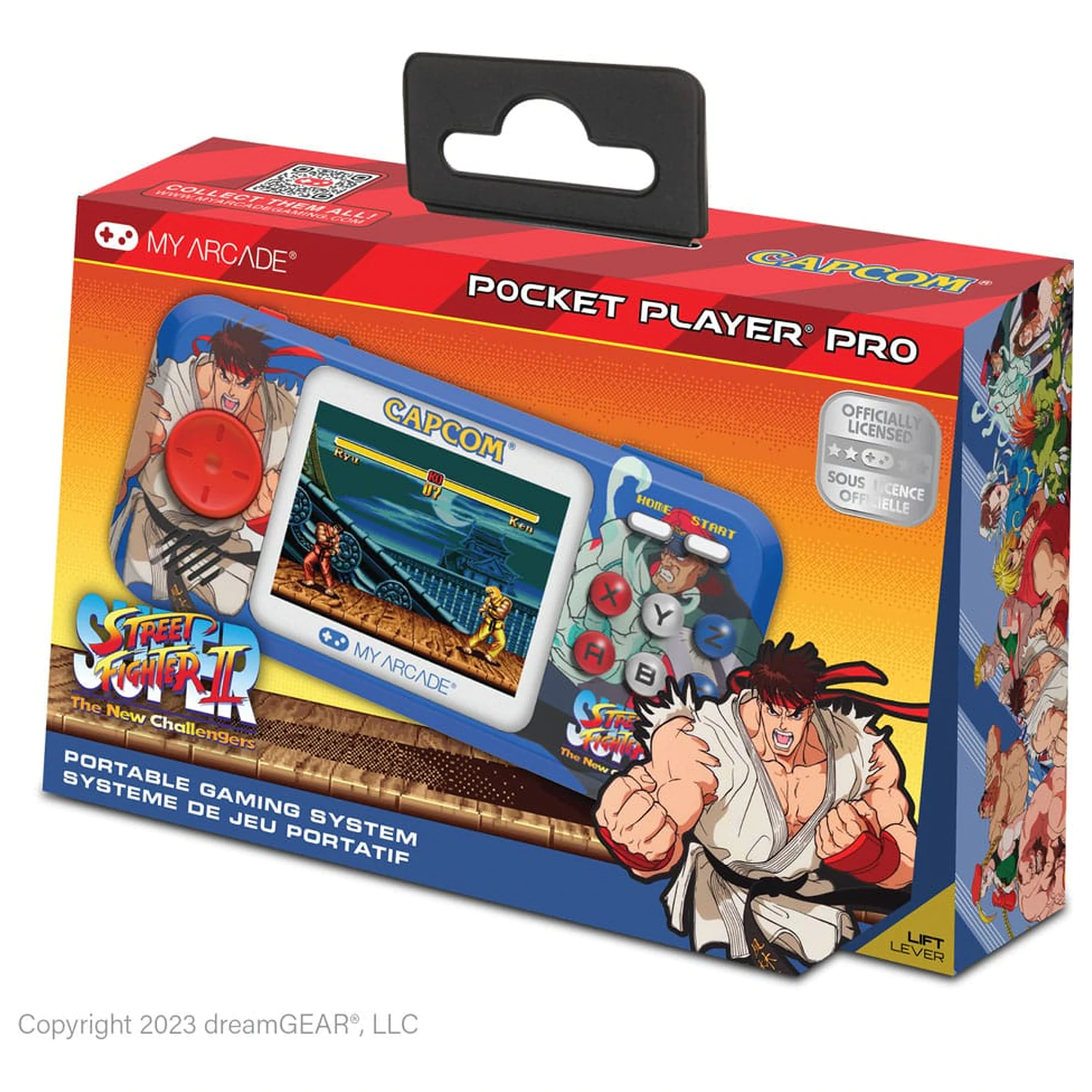 Super Street Fighter II prenosný herný systém vreckový prehrávač Pro produktová fotografia