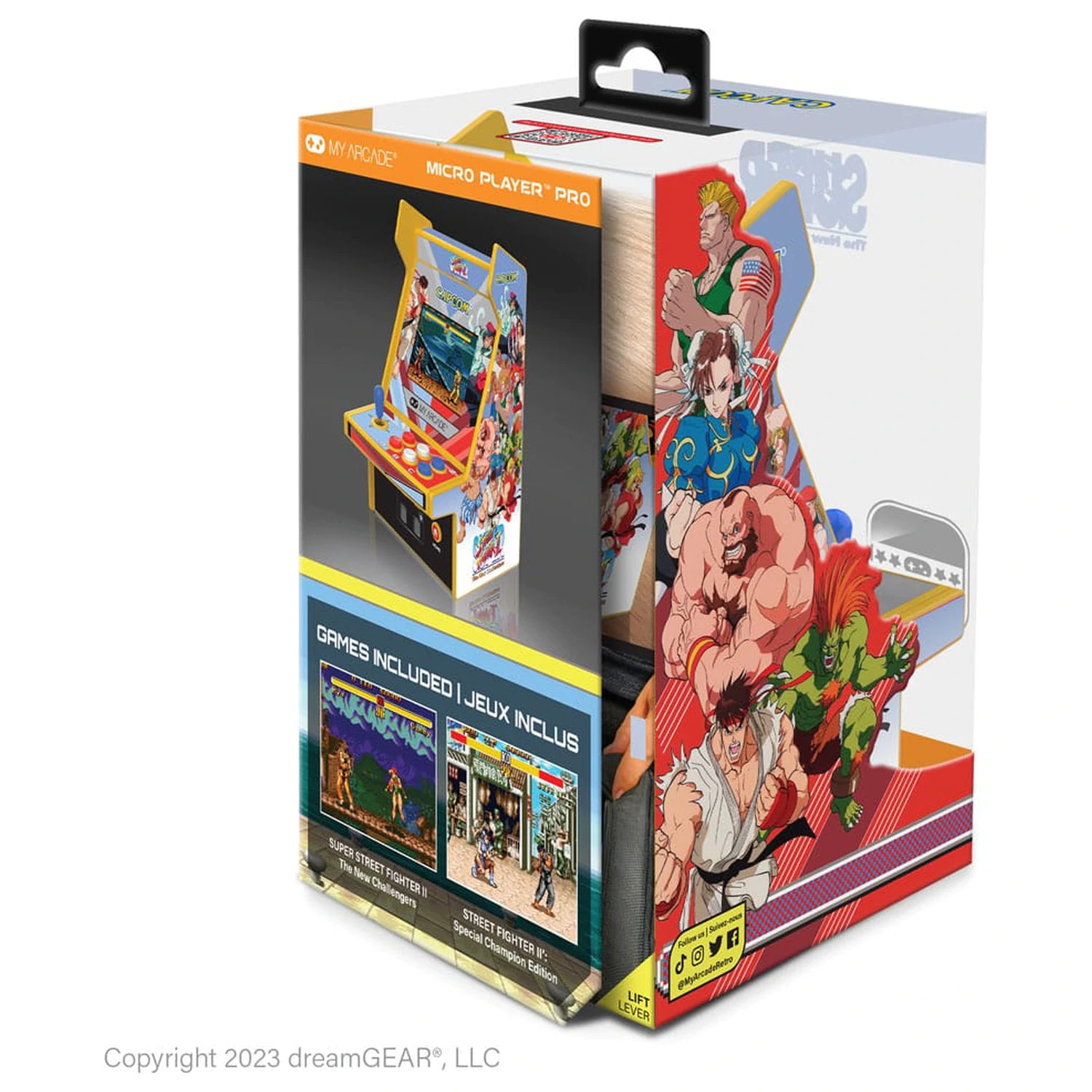 Super Street Fighter II Prenosný Retro Arcade Micro Player Pro produktová fotografia