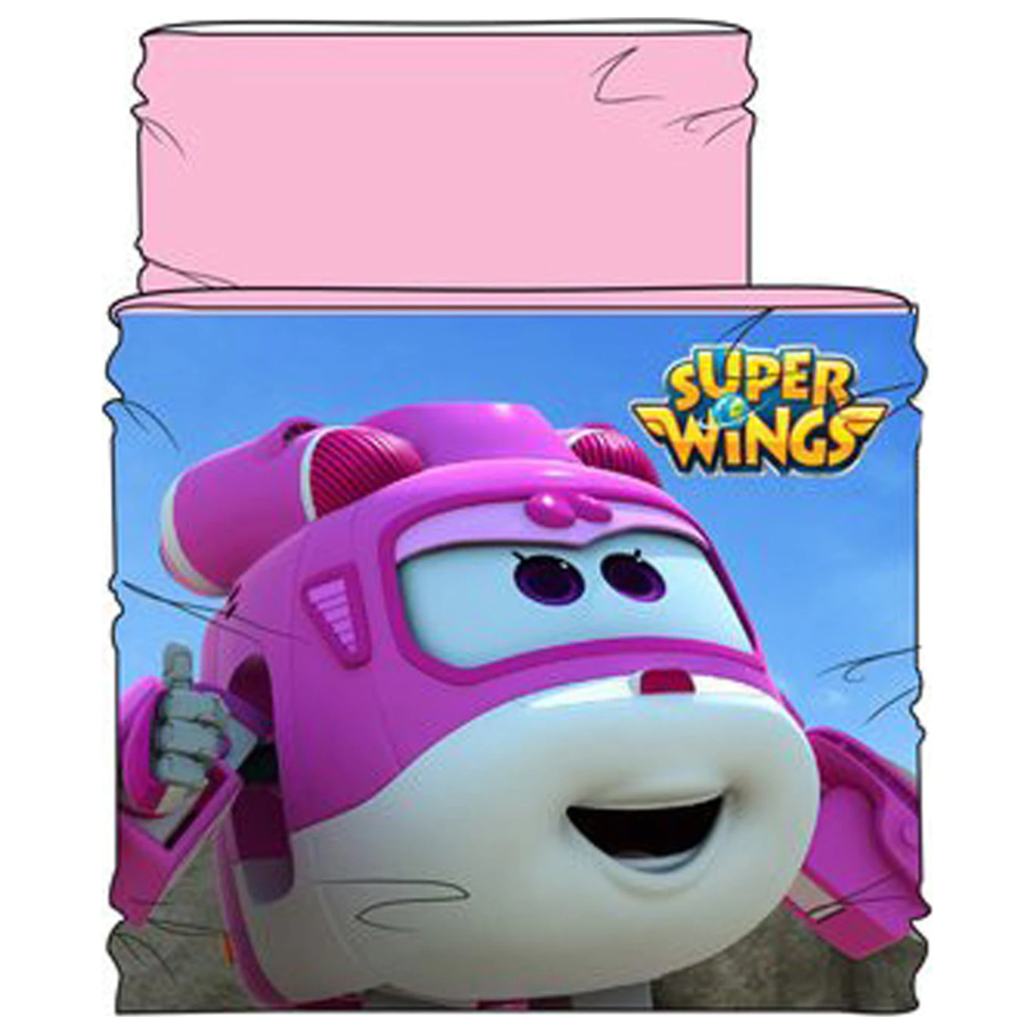 Super Wings Pink Flyer Detský šál, nákrčník produktová fotografia