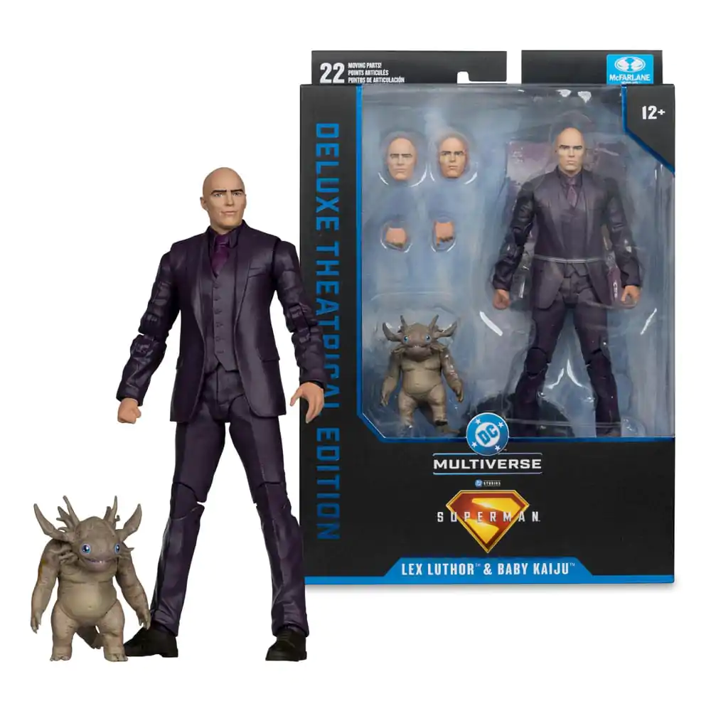 Superman (2025) DC Multiverse Deluxe akčná figúrka Lex Luthor s Baby Kaiju (Deluxe Theatrical Edition) 18 cm produktová fotografia