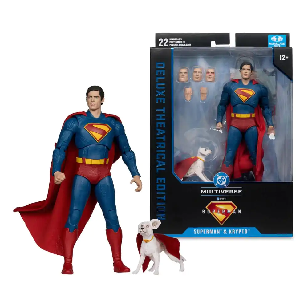 Superman (2025) DC Multiverse Deluxe Akčná figúrka Superman s Krypto the Super Dog 18 cm produktová fotografia