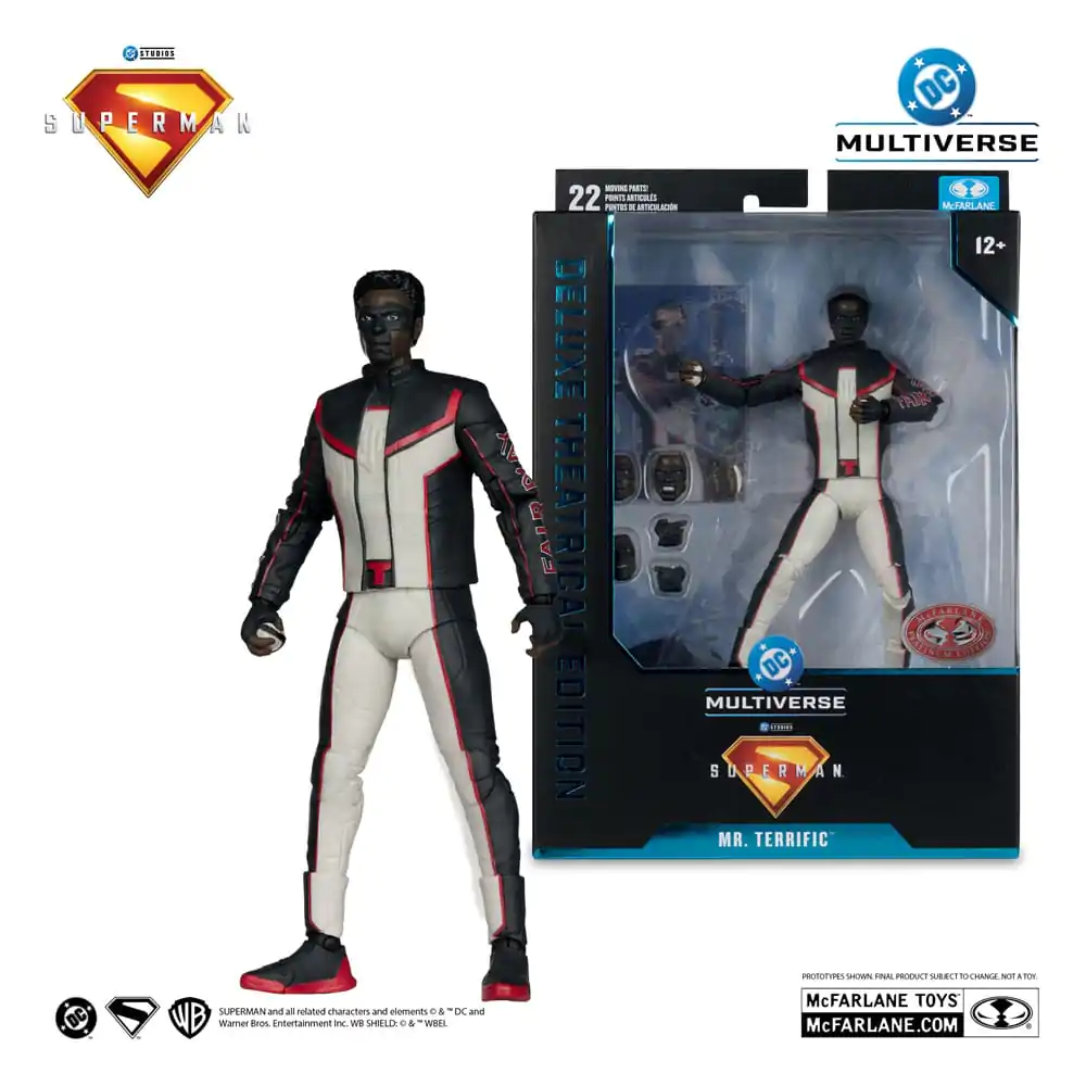 Superman (2025) DC Multiverse Deluxe Theatrical Edition Akčná Figúrka Mr. Terrific (Red Platinum Edition) 18 cm produktová fotografia
