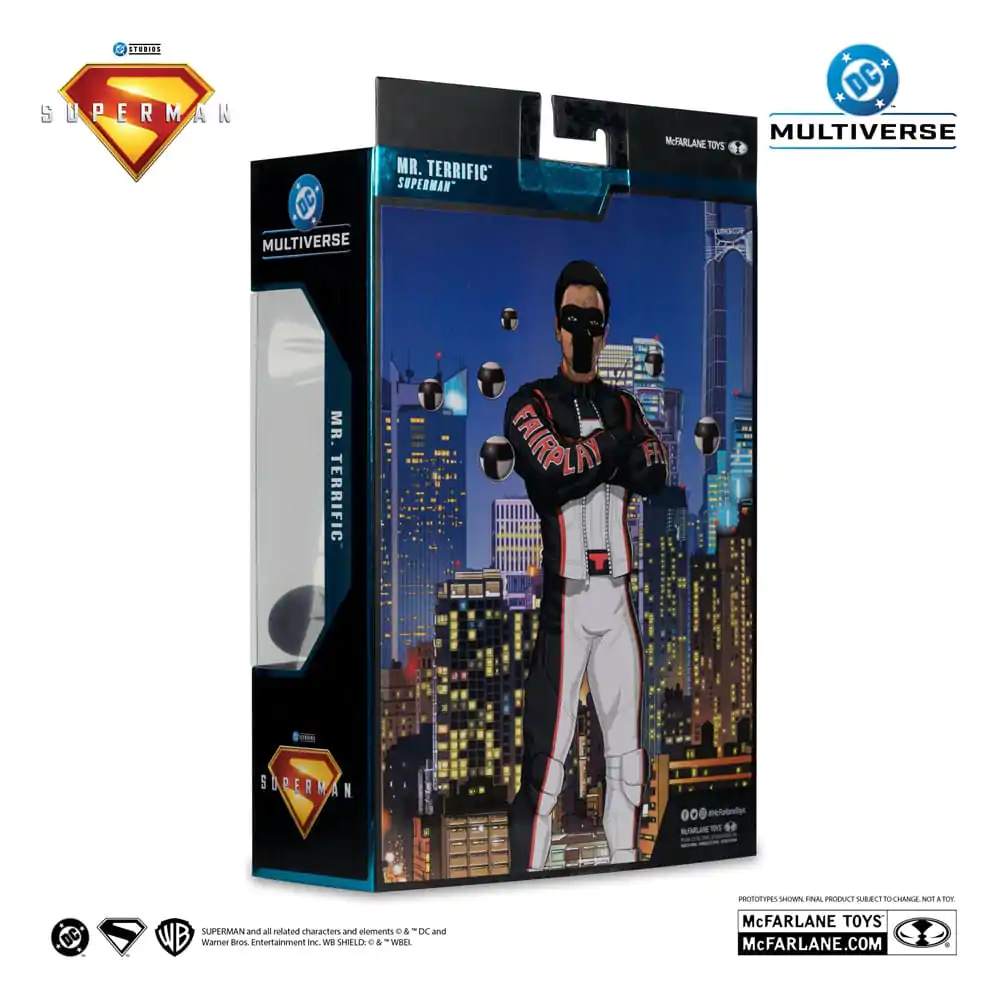 Superman (2025) DC Multiverse Deluxe Theatrical Edition Akčná Figúrka Mr. Terrific (Red Platinum Edition) 18 cm produktová fotografia