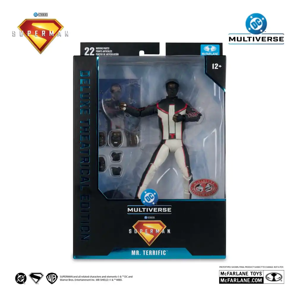 Superman (2025) DC Multiverse Deluxe Theatrical Edition Akčná Figúrka Mr. Terrific (Red Platinum Edition) 18 cm produktová fotografia
