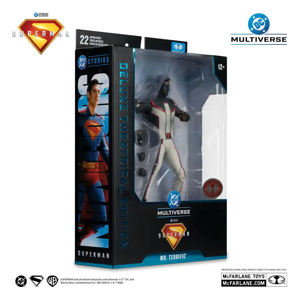 Superman (2025) DC Multiverse Deluxe Theatrical Edition Akčná Figúrka Mr. Terrific (Red Platinum Edition) 18 cm produktová fotografia