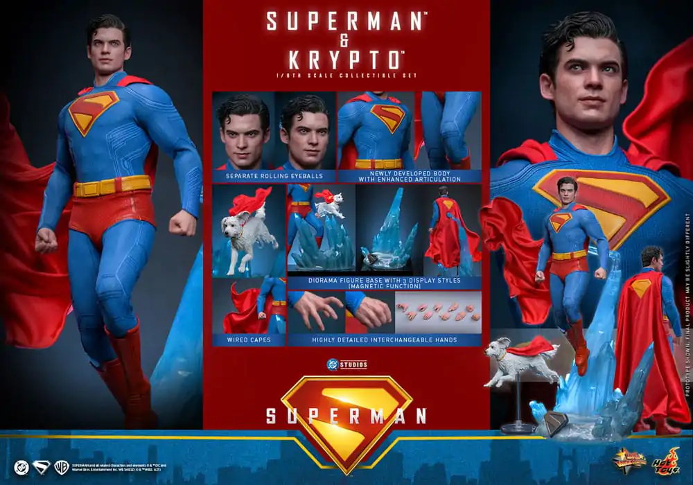 Superman (2025) Movie Masterpiece Akčná figúrka 1/6 Superman & Krypto 33 cm produktová fotografia