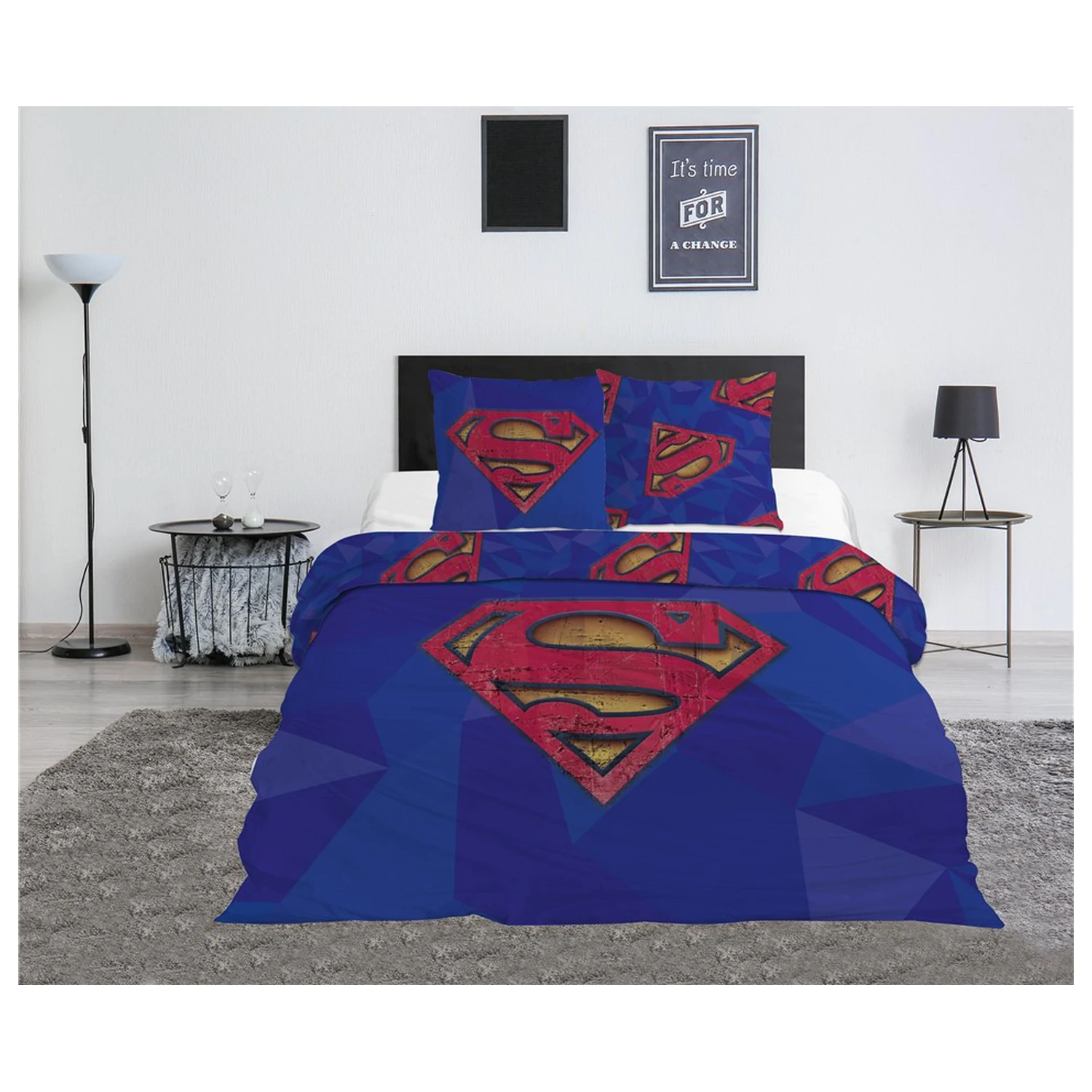 Superman Blue obliečka na dvojitý paplón produktová fotografia