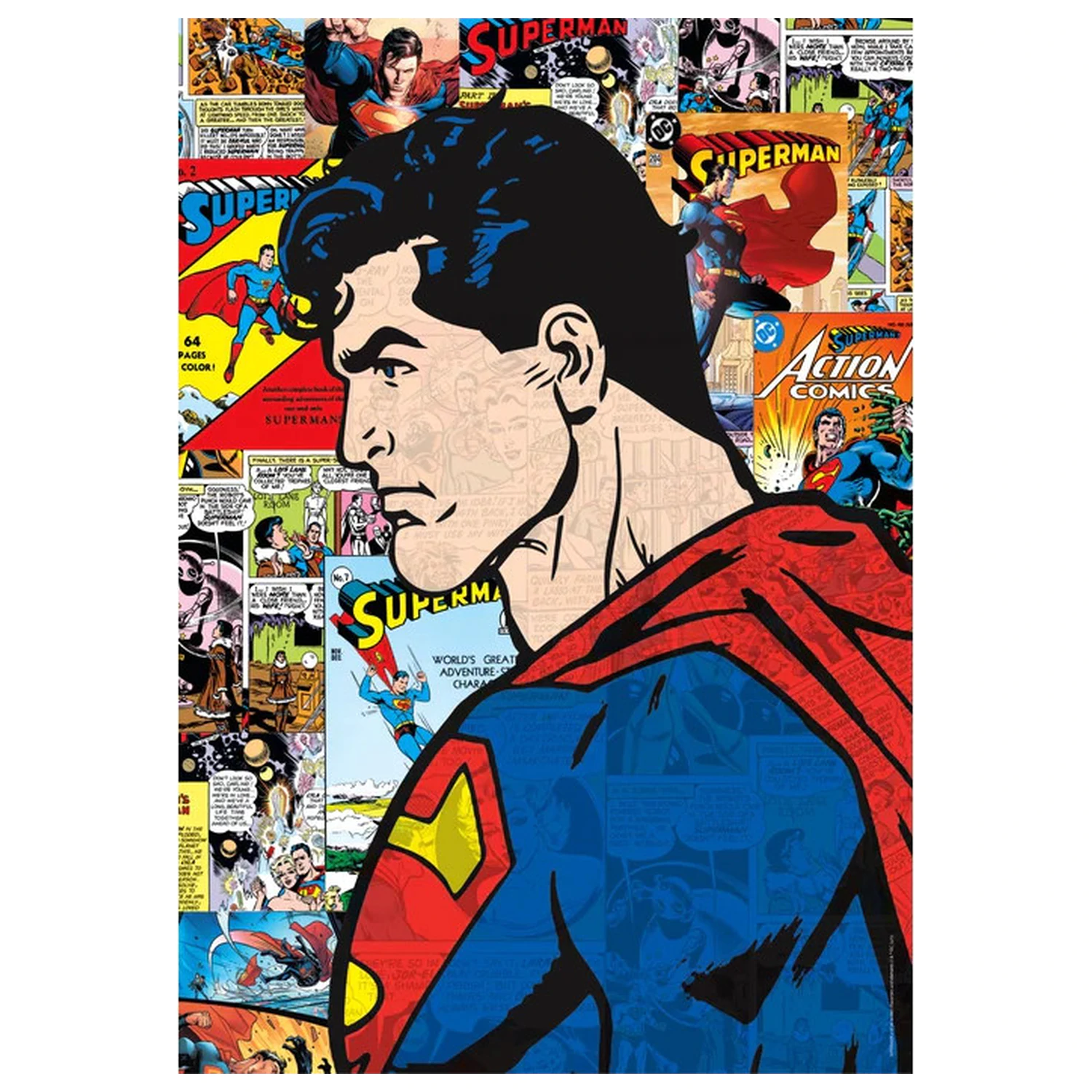 Superman Comic 1000-dielne kompaktné puzzle produktová fotografia