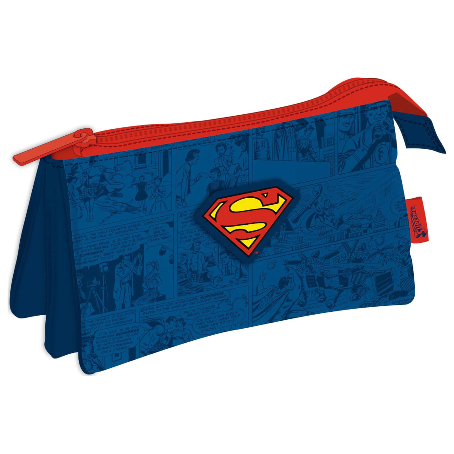 Superman Comic 3-priehradkový peračník 21 cm produktová fotografia