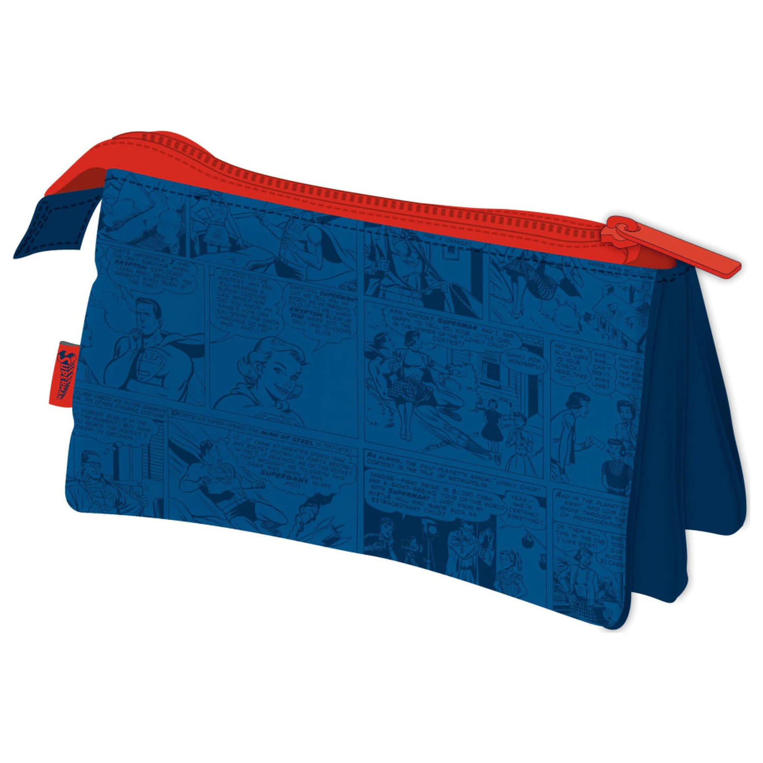 Superman Comic 3-priehradkový peračník 21 cm produktová fotografia
