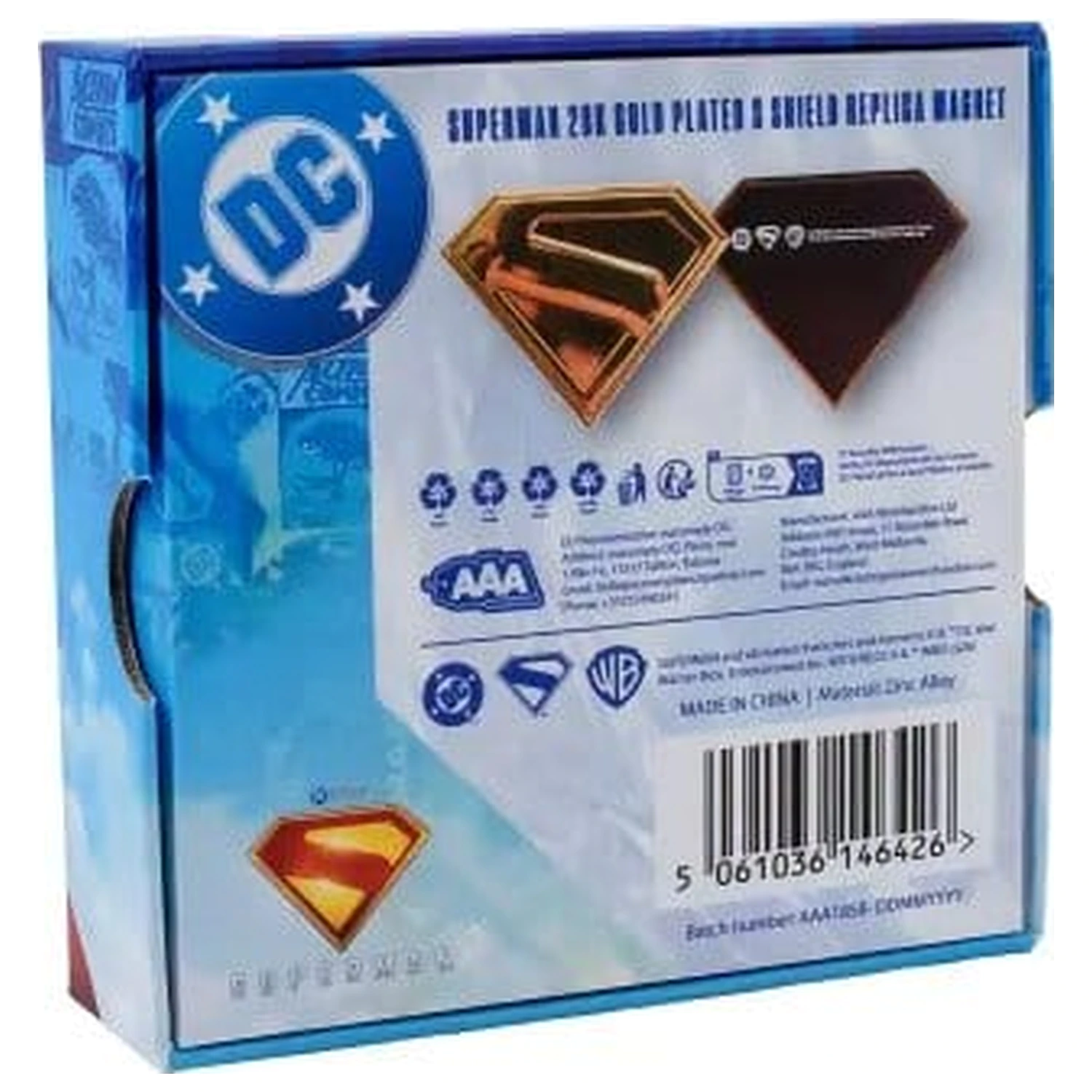 Superman Gold Shield Replica Magnet produktová fotografia