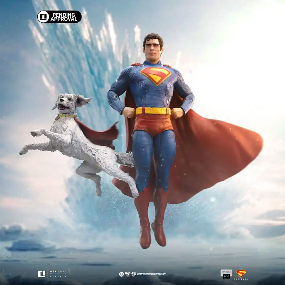 Superman Legacy Art Scale Socha 1/10 Superman & Krypto 32 cm produktová fotografia