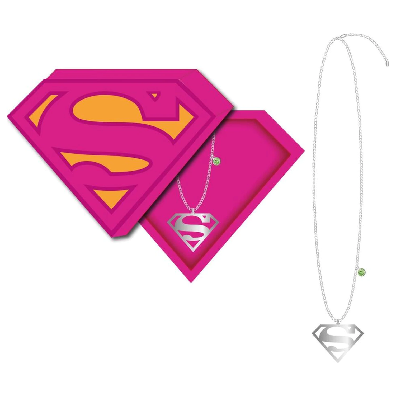 Superman Supergirl náhrdelník produktová fotografia