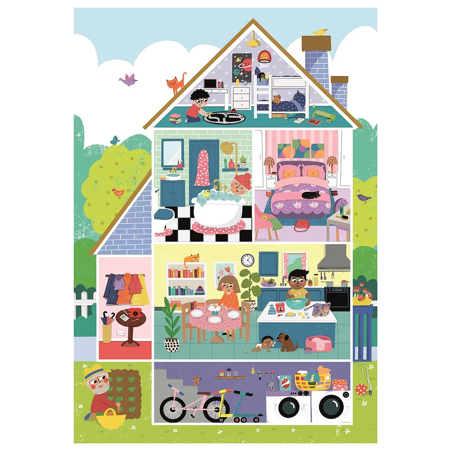 Sweet Home 104-dielne maxi puzzle produktová fotografia