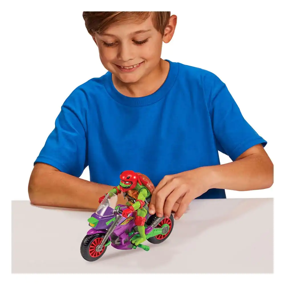 Tales of the Teenage Mutant Ninja Turtles Akčná figúrka s vozidlom Raphael & Purple Dragon 12 cm produktová fotografia