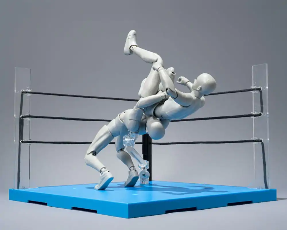 Tamashii Stage Action Figure Accessory Act Ring Corner & Folding Chair Set Neutral Ver. / Sada akčných figúrok - príslušenstva Act Ring Corner & Folding Chair Set Neutral Ver. produktová fotografia