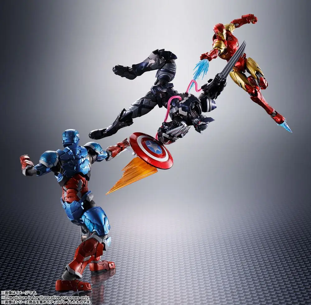 Tech-On Avengers S.H. Figuarts Akčná figúrka Venom Symbiote Wolverine 16 cm termékfotó