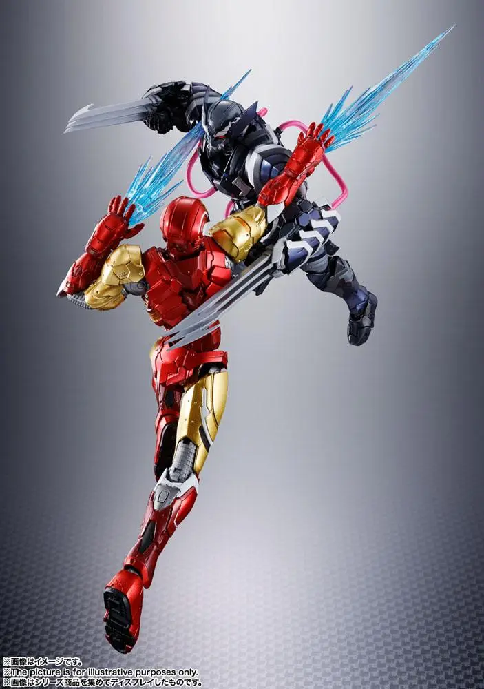 Tech-On Avengers S.H. Figuarts Akčná figúrka Venom Symbiote Wolverine 16 cm termékfotó