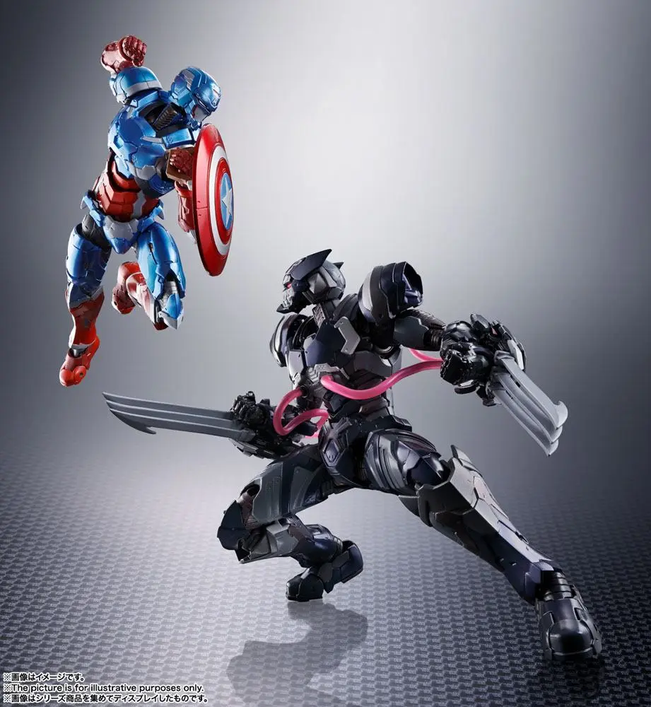 Tech-On Avengers S.H. Figuarts Akčná figúrka Venom Symbiote Wolverine 16 cm termékfotó