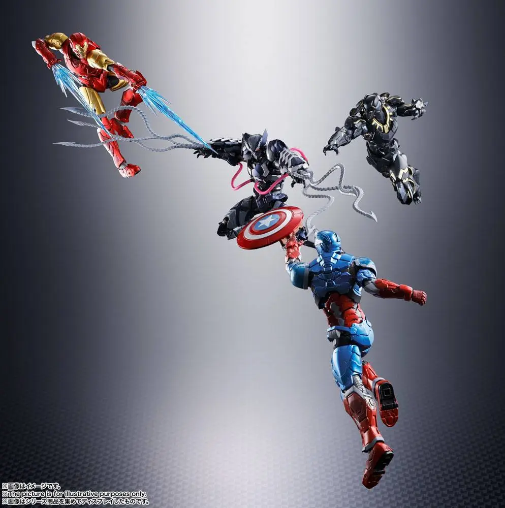 Tech-On Avengers S.H. Figuarts Akčná figúrka Venom Symbiote Wolverine 16 cm termékfotó