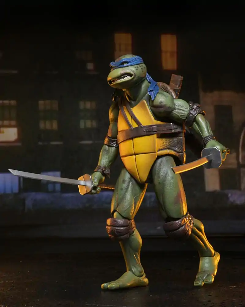 Teenage Mutant Ninja Turtles (1990 Movie) Akčná figúrka Strešná bitka Shredder verzus Leo 18 cm produktová fotografia