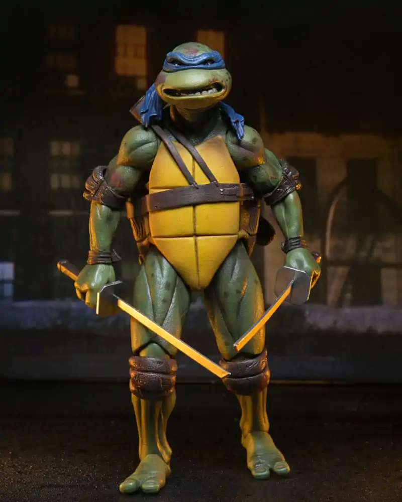 Teenage Mutant Ninja Turtles (1990 Movie) Akčná figúrka Strešná bitka Shredder verzus Leo 18 cm produktová fotografia