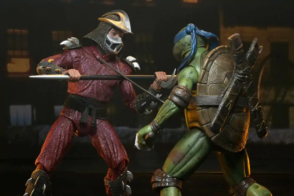 Teenage Mutant Ninja Turtles (1990 Movie) Akčná figúrka Strešná bitka Shredder verzus Leo 18 cm produktová fotografia