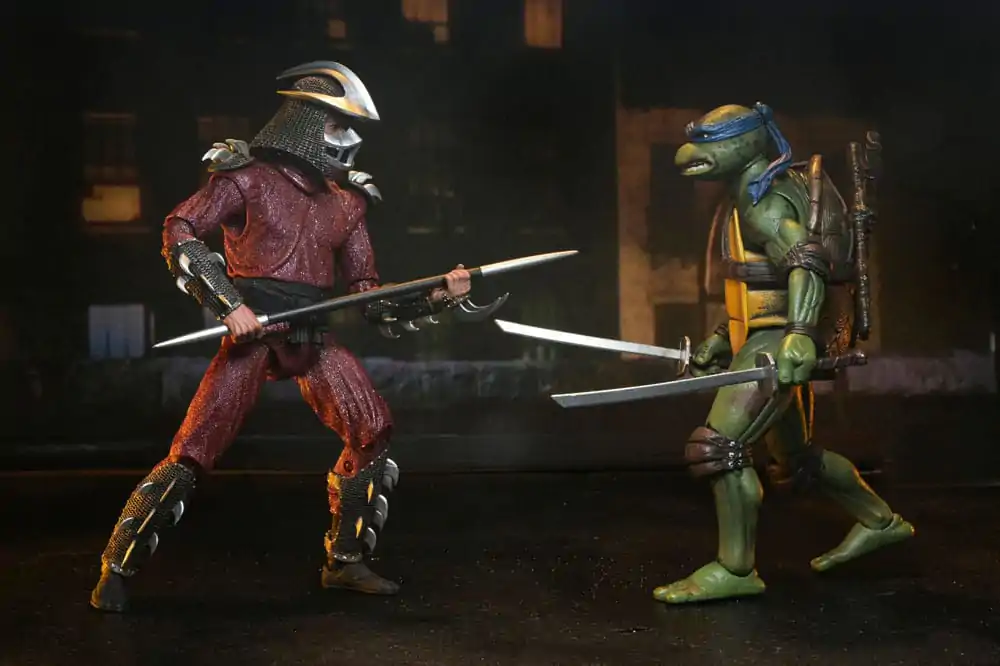 Teenage Mutant Ninja Turtles (1990 Movie) Akčná figúrka Strešná bitka Shredder verzus Leo 18 cm produktová fotografia