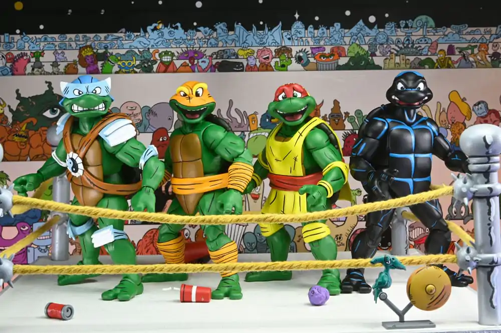 Teenage Mutant Ninja Turtles (Archie Comics) Akčné figúrky 4-Pack Stump Wrestling Turtles 18 cm produktová fotografia