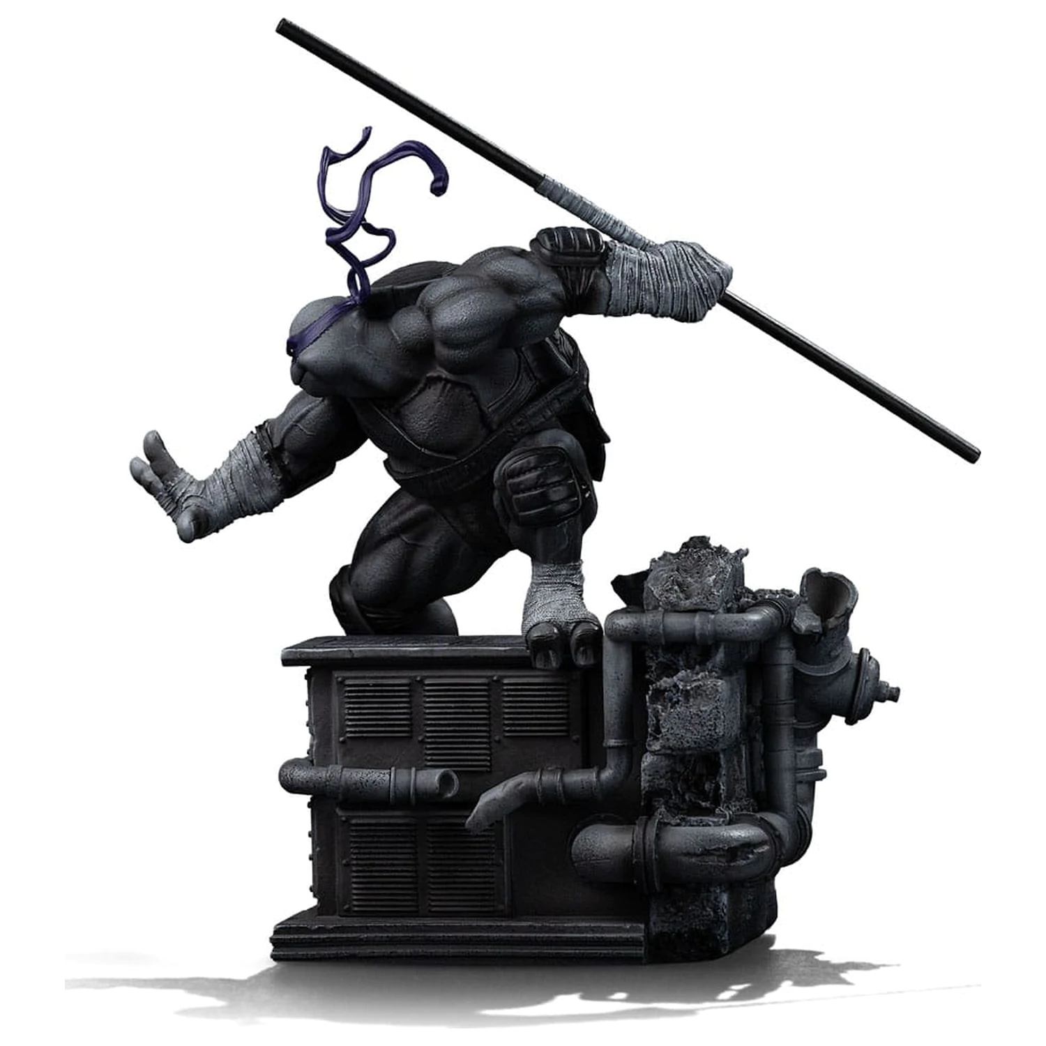 Teenage Mutant Ninja Turtles Art Scale socha 1/10 Donatello Black and White Variant 26 cm produktová fotografia