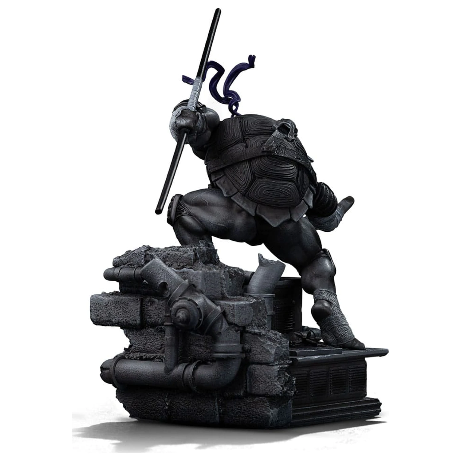 Teenage Mutant Ninja Turtles Art Scale socha 1/10 Donatello Black and White Variant 26 cm produktová fotografia