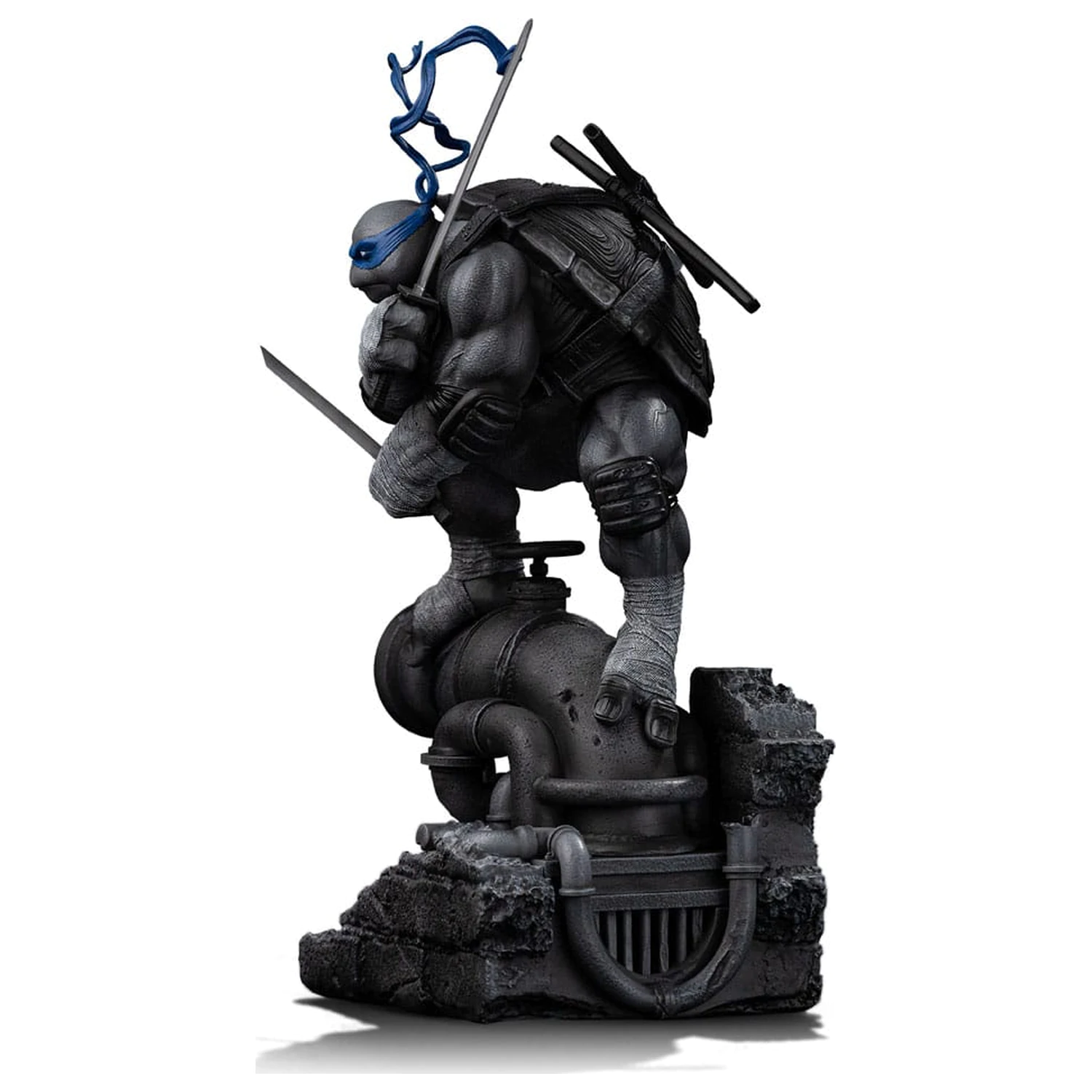 Teenage Mutant Ninja Turtles socha Art Scale 1/10 Leonardo Black and White Variant 26 cm produktová fotografia