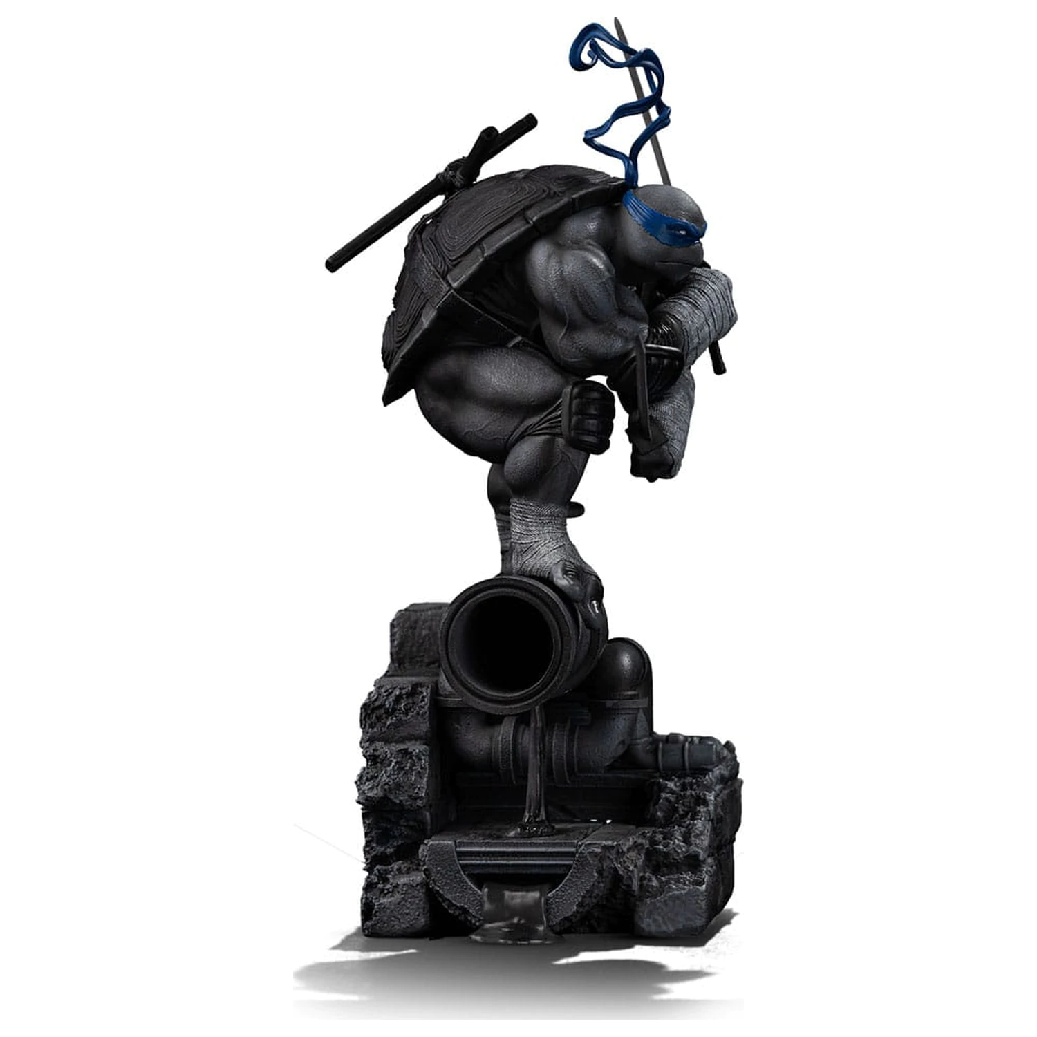 Teenage Mutant Ninja Turtles socha Art Scale 1/10 Leonardo Black and White Variant 26 cm produktová fotografia