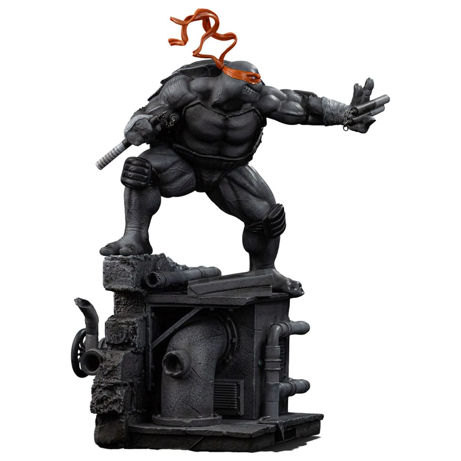 Teenage Mutant Ninja Turtles Art Scale socha 1/10 Michelangelo Black and White Variant 26 cm produktová fotografia