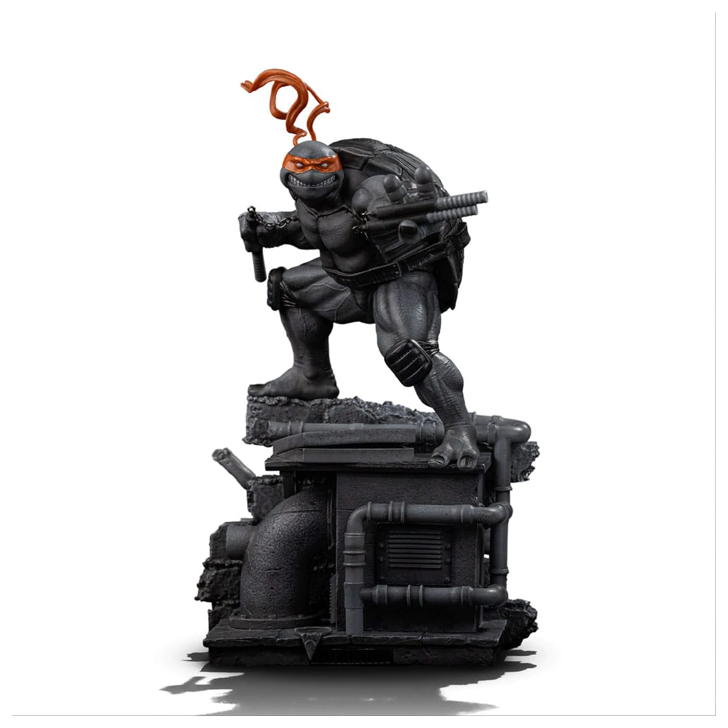 Teenage Mutant Ninja Turtles Art Scale socha 1/10 Michelangelo Black and White Variant 26 cm produktová fotografia