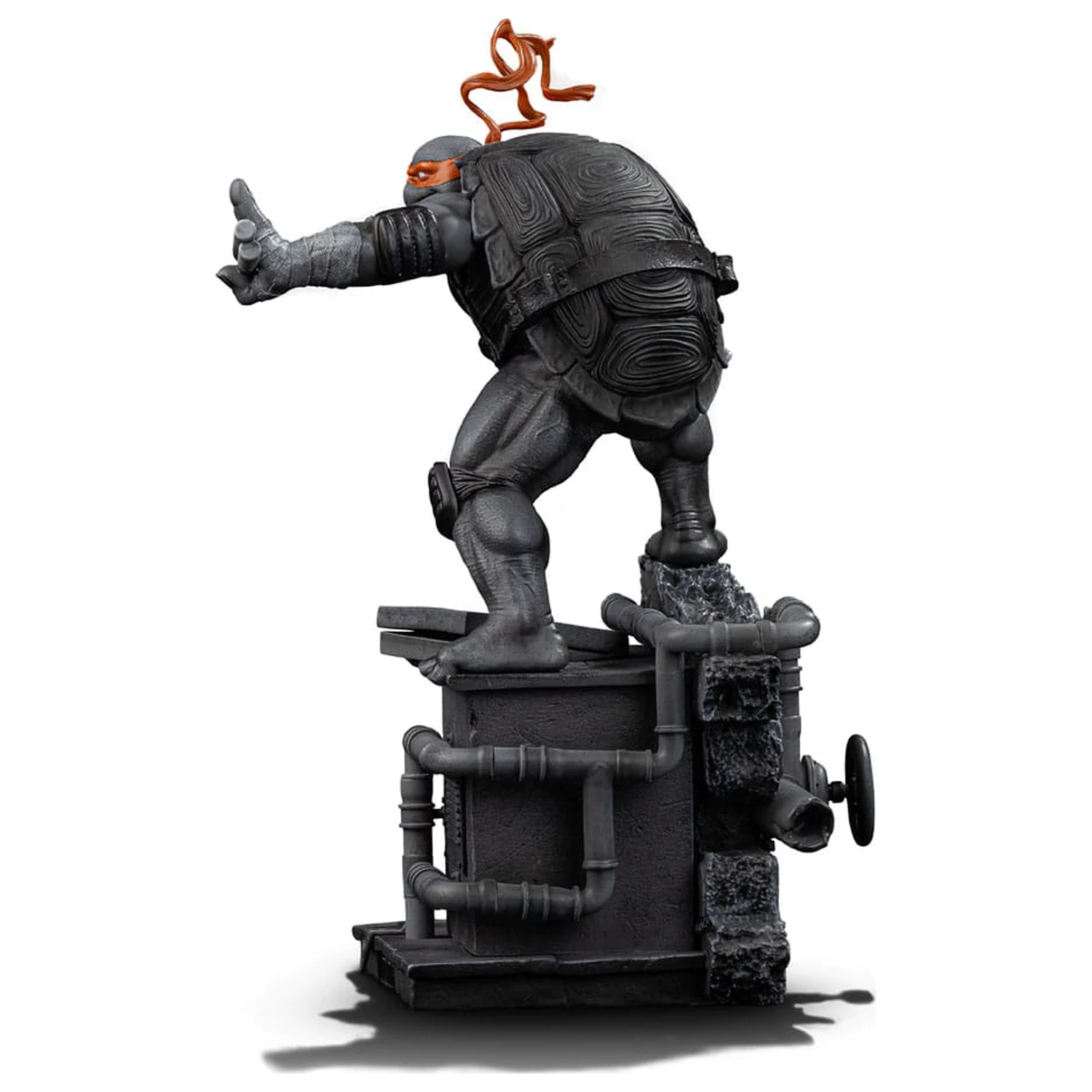 Teenage Mutant Ninja Turtles Art Scale socha 1/10 Michelangelo Black and White Variant 26 cm produktová fotografia