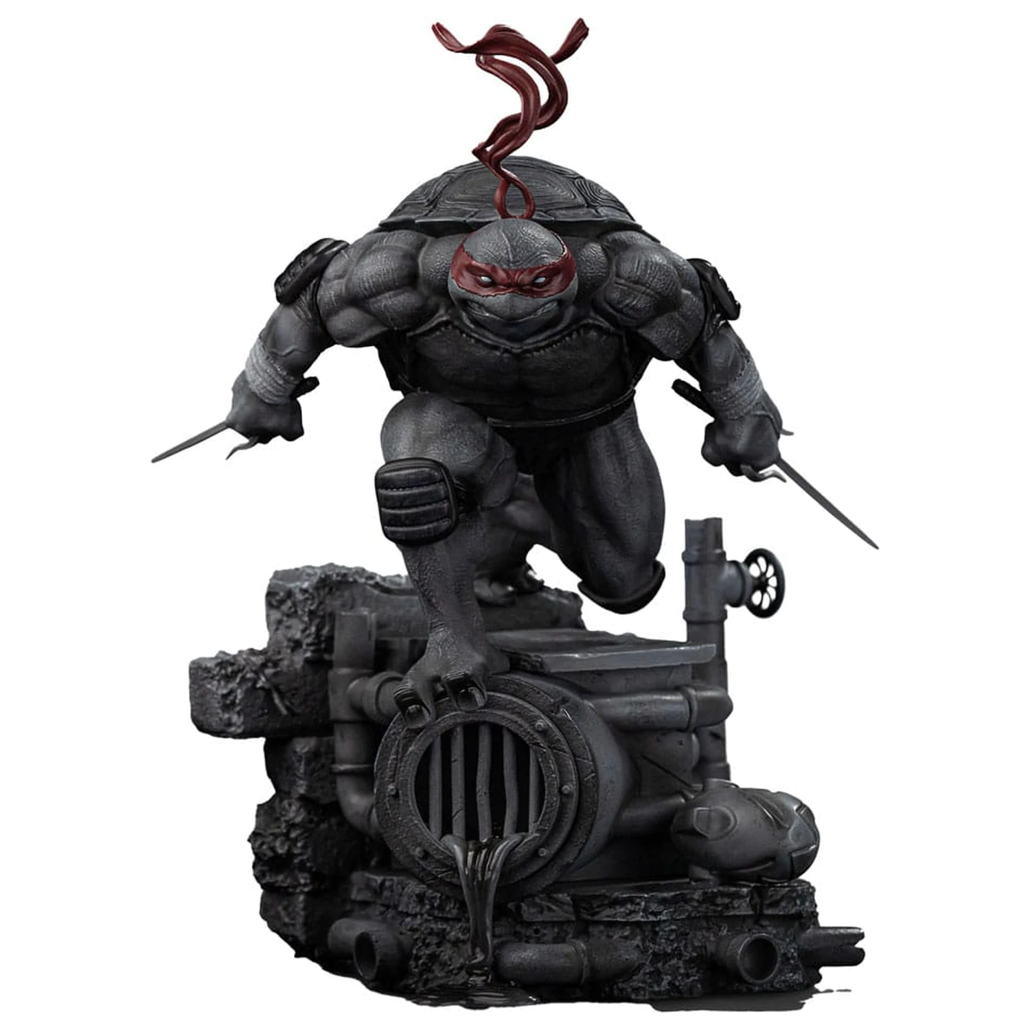Teenage Mutant Ninja Turtles Art Scale socha 1/10 Raphael Black and White Variant 26 cm produktová fotografia