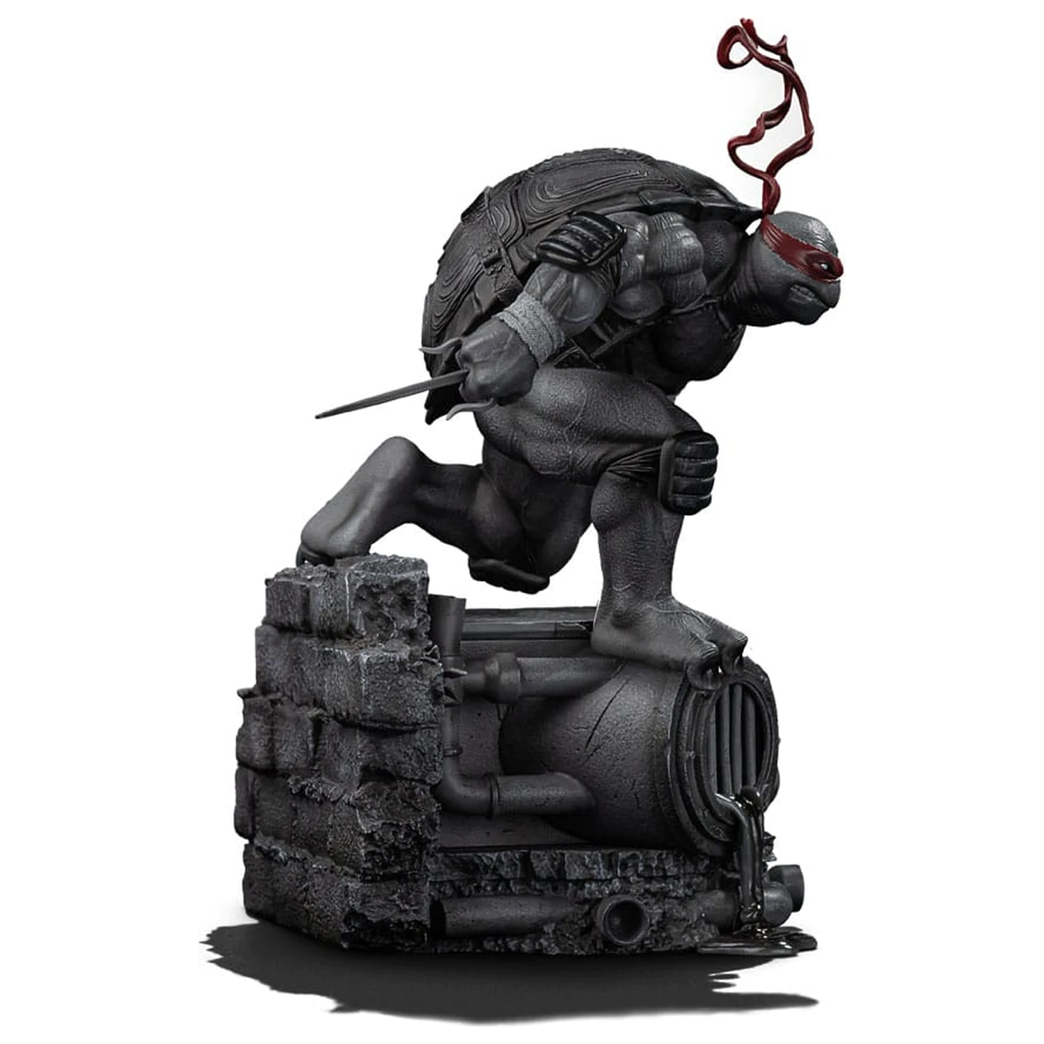 Teenage Mutant Ninja Turtles Art Scale socha 1/10 Raphael Black and White Variant 26 cm produktová fotografia