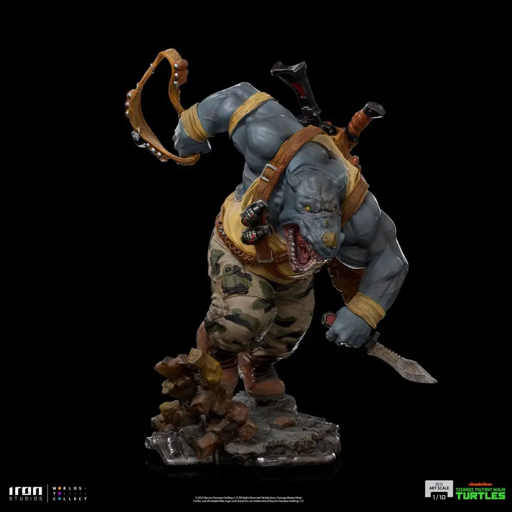 Teenage Mutant Ninja Turtles BDS Art Scale Socha 1/10 Rocksteady 24 cm produktová fotografia