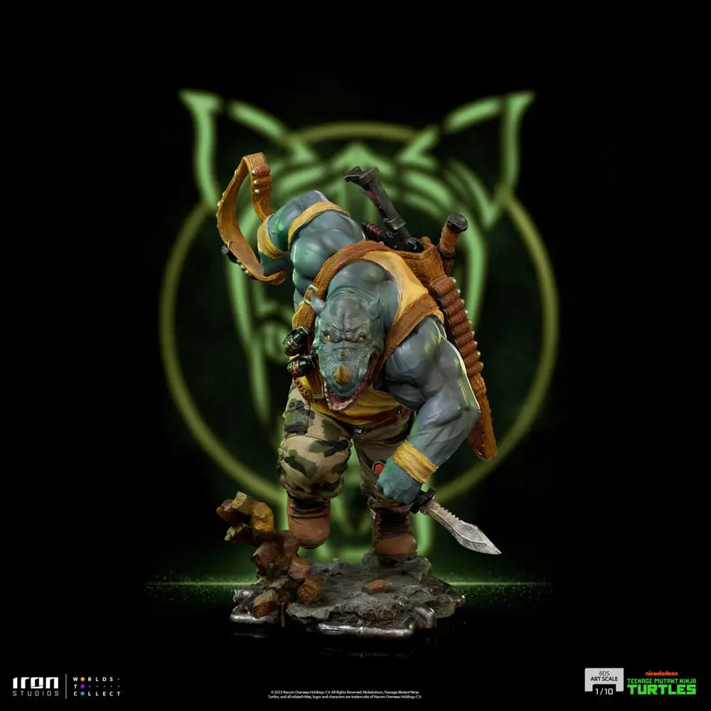 Teenage Mutant Ninja Turtles BDS Art Scale Socha 1/10 Rocksteady 24 cm produktová fotografia