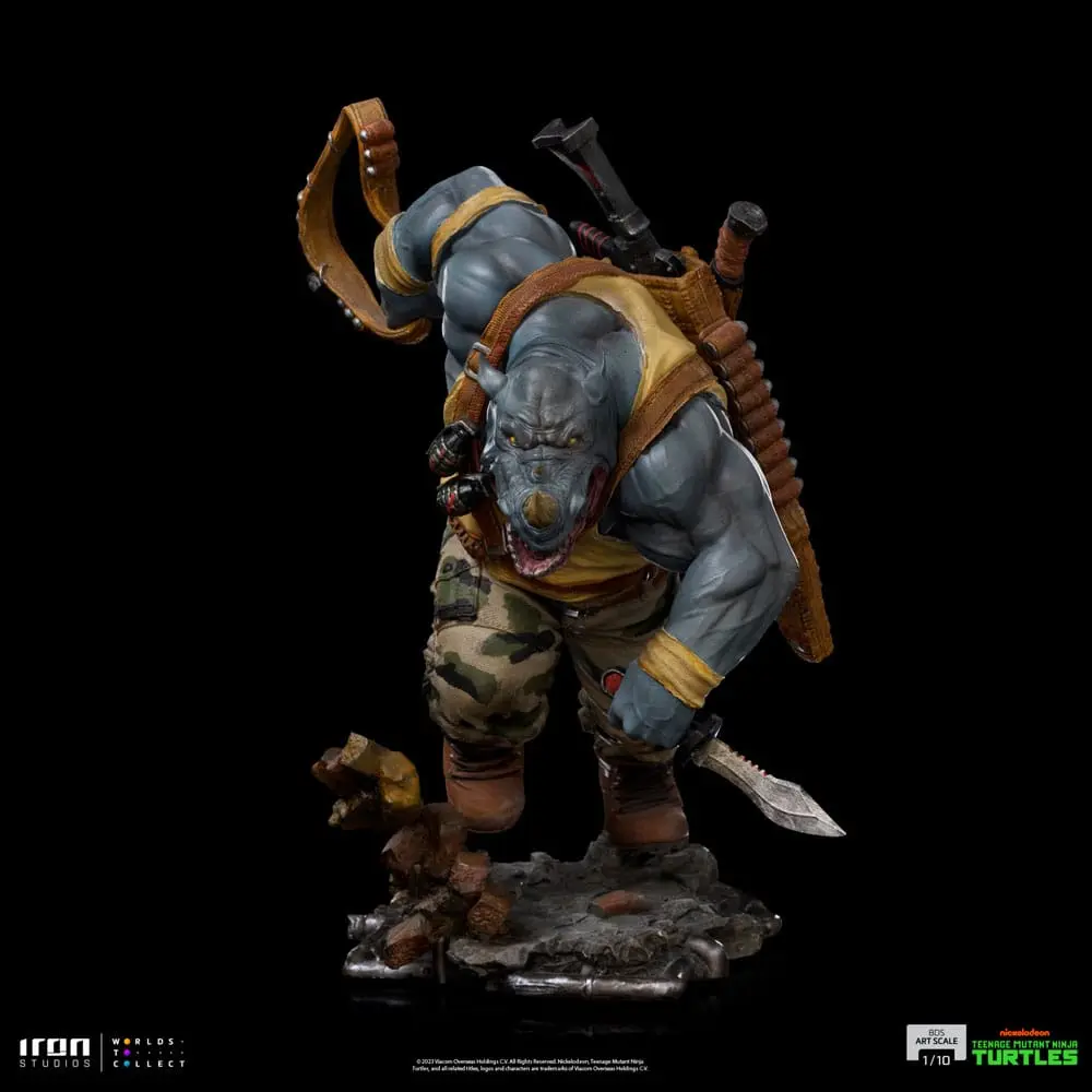 Teenage Mutant Ninja Turtles BDS Art Scale Socha 1/10 Rocksteady 24 cm produktová fotografia