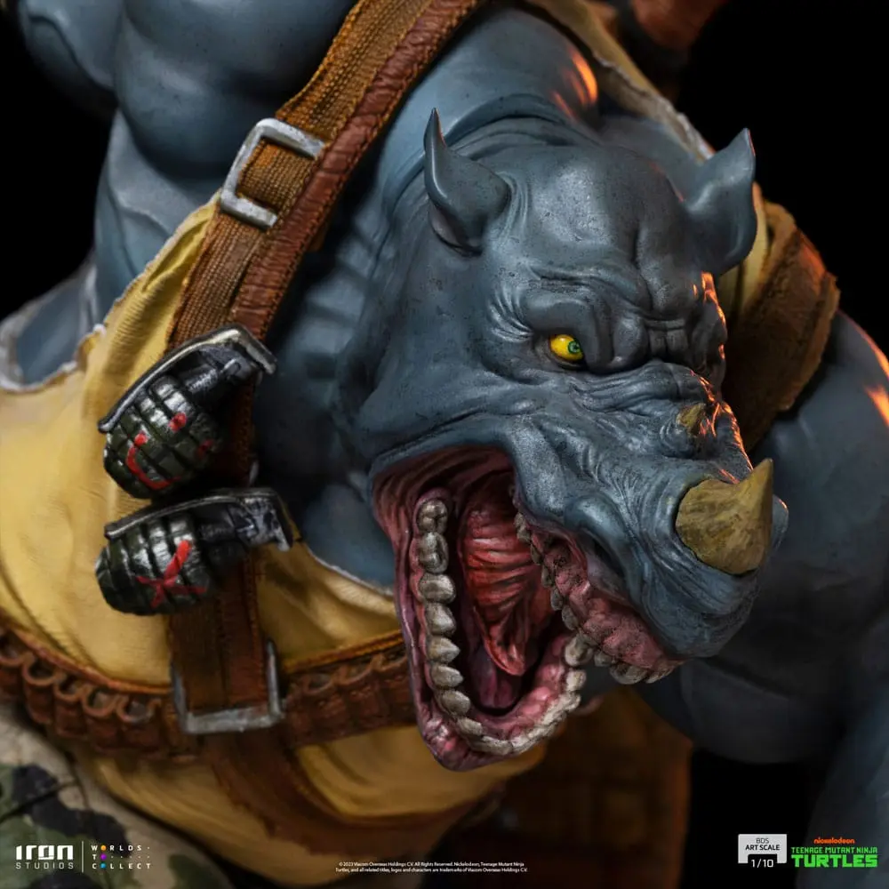 Teenage Mutant Ninja Turtles BDS Art Scale Socha 1/10 Rocksteady 24 cm produktová fotografia