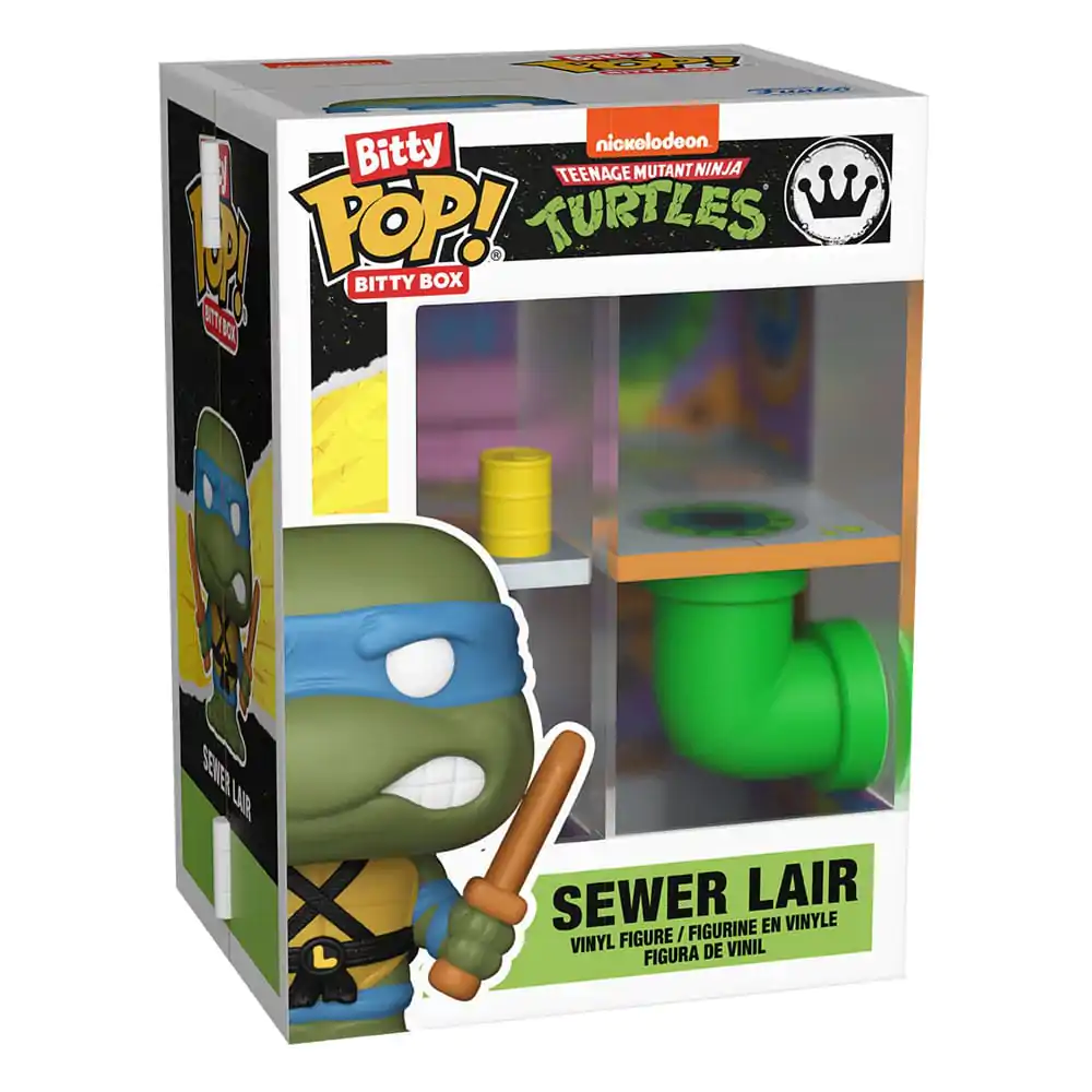 Teenage Mutant Ninja Turtles Bitty Funko POP! Bitty Box Display s 2 vinylovými figúrkami Sewer Lair produktová fotografia