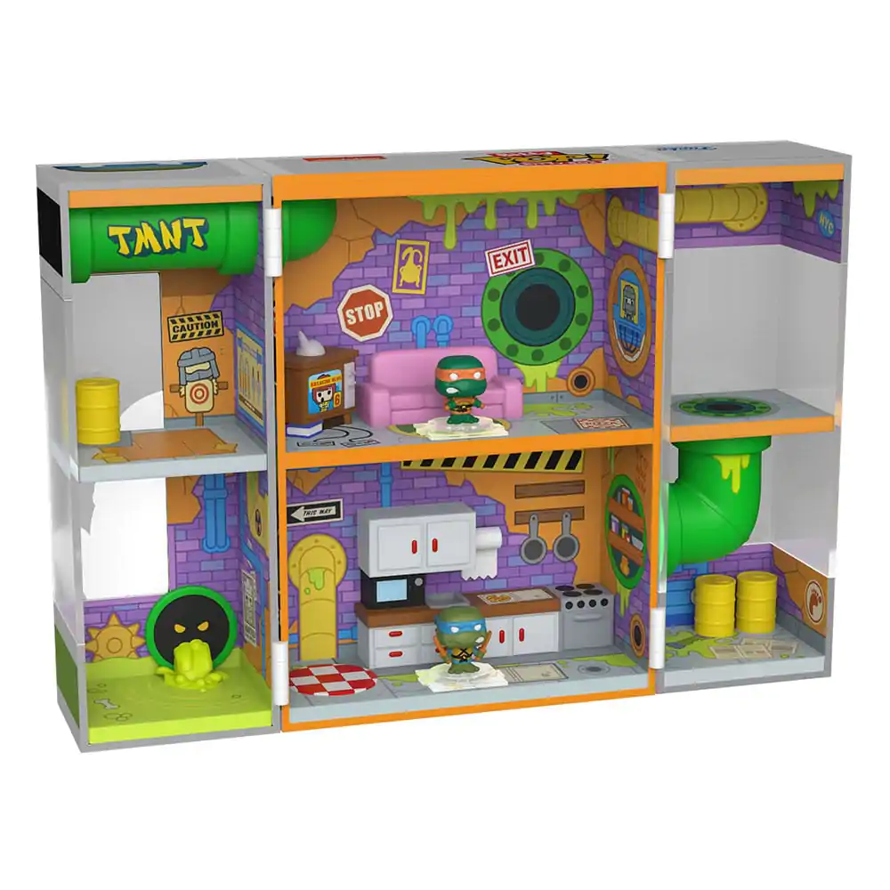 Teenage Mutant Ninja Turtles Bitty Funko POP! Bitty Box Display s 2 vinylovými figúrkami Sewer Lair produktová fotografia