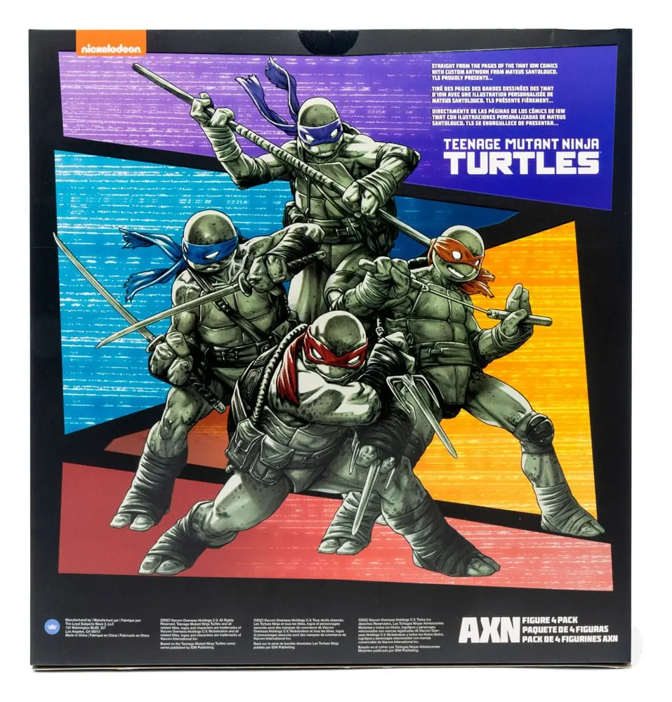 Teenage Mutant Ninja Turtles BST AXN Akčné figúrky 4-balenie Black&White (IDW Comics) 13 cm produktová fotografia